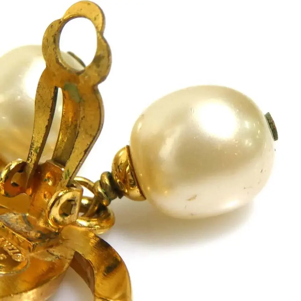 Chanel Cc Logo Clip-On Earrings Gold- #256842C74B